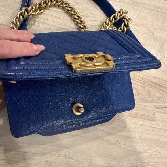 Chanel blue boy bag - Picture 12 of 16